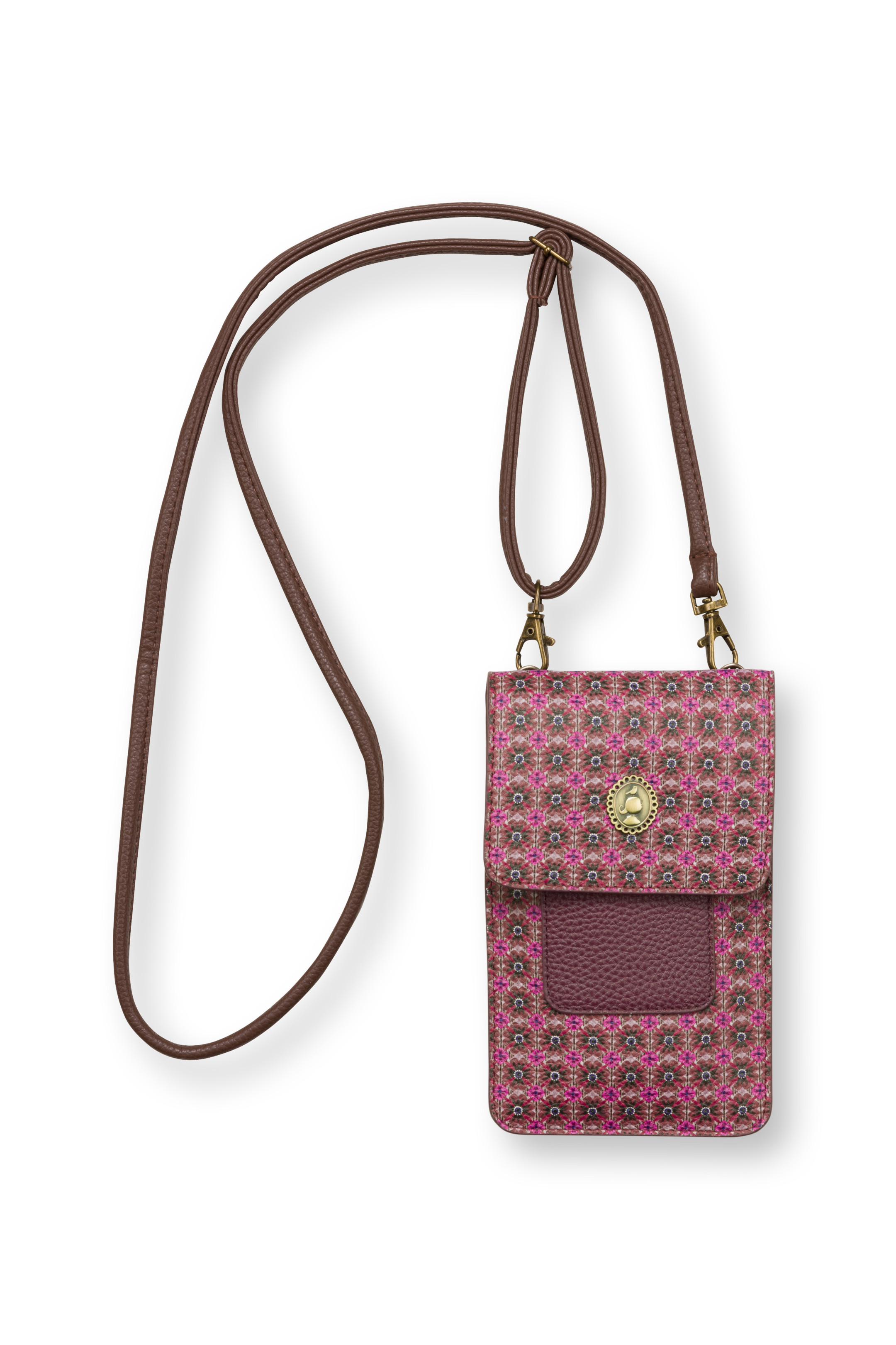 Phone Bag Clover Pink 11x18x1cm Gift