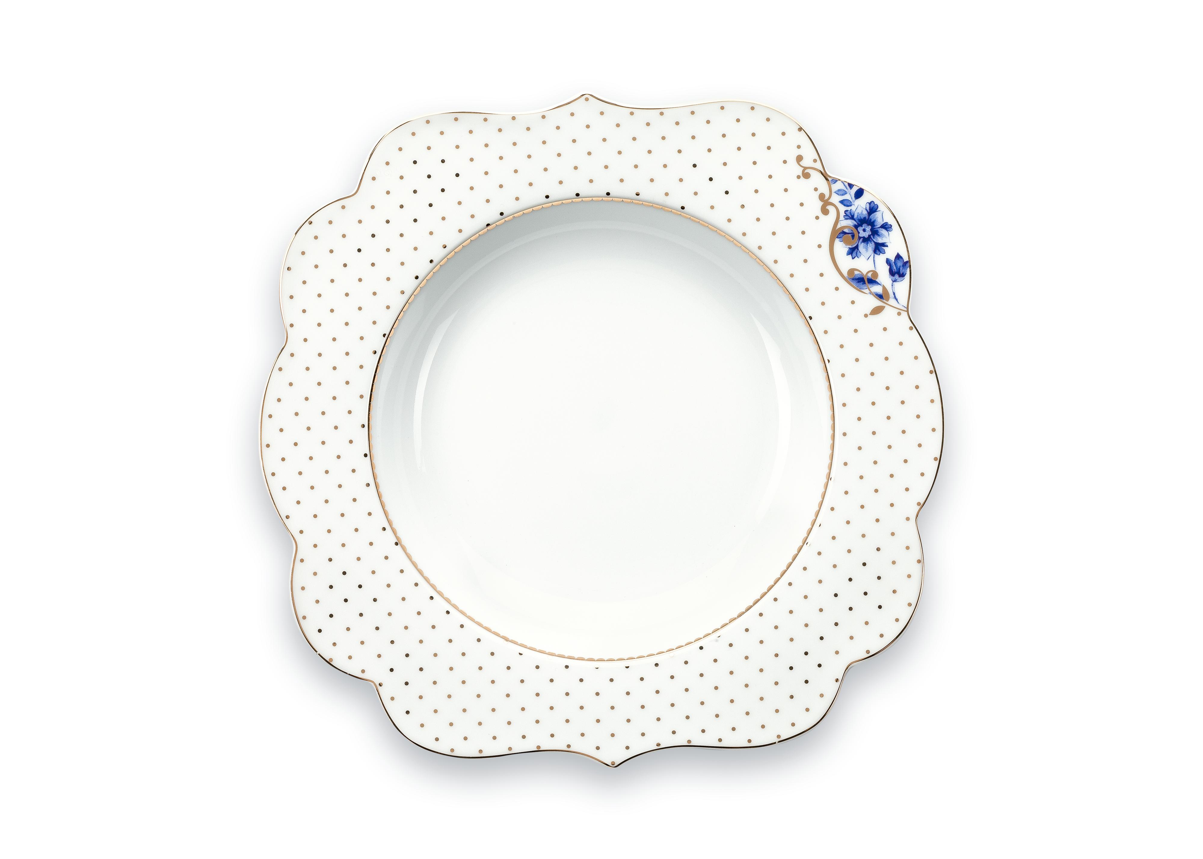 Deep Plate Royal White 23.5cm Gift