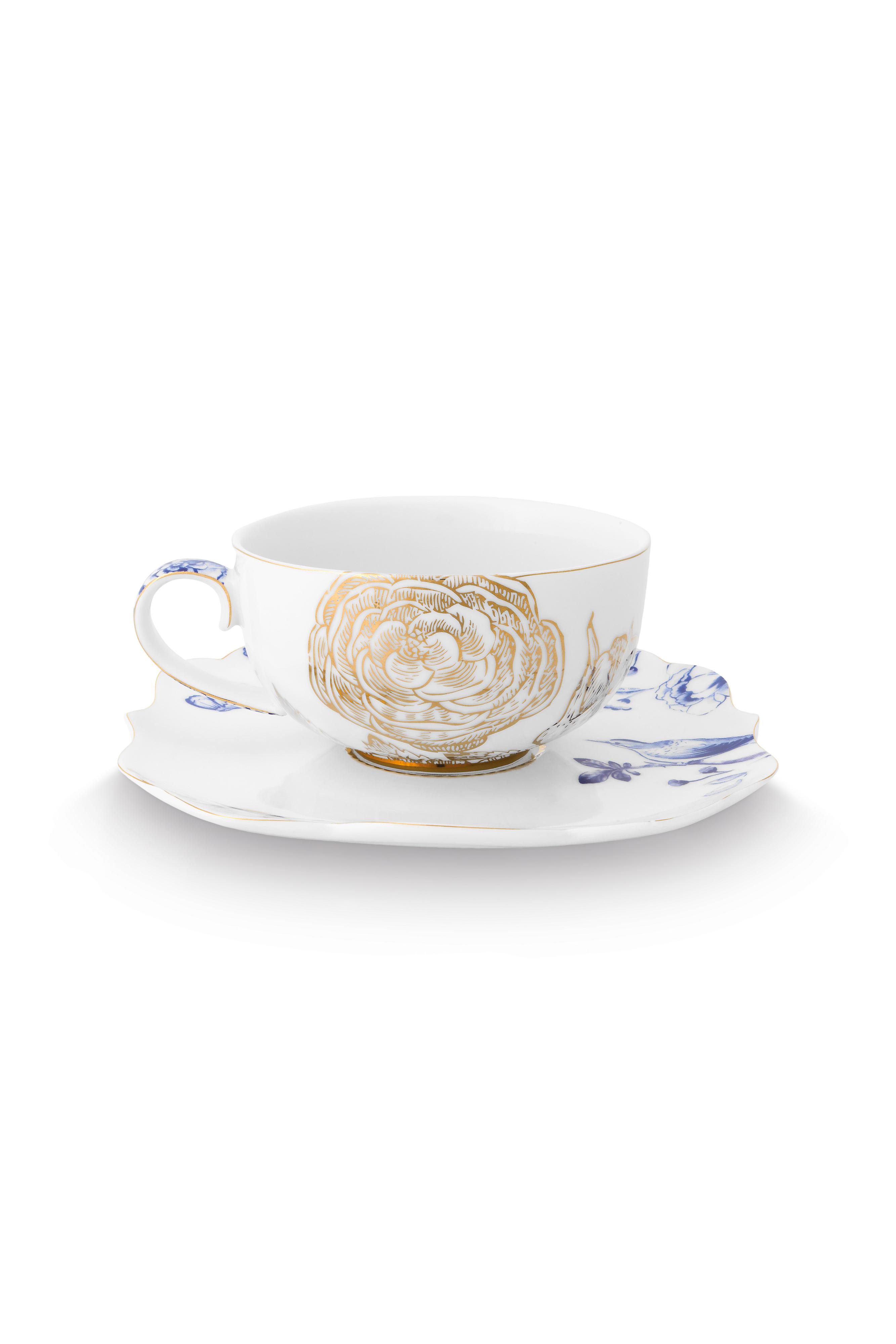 Cup & Saucer Royal White 225ml Gift