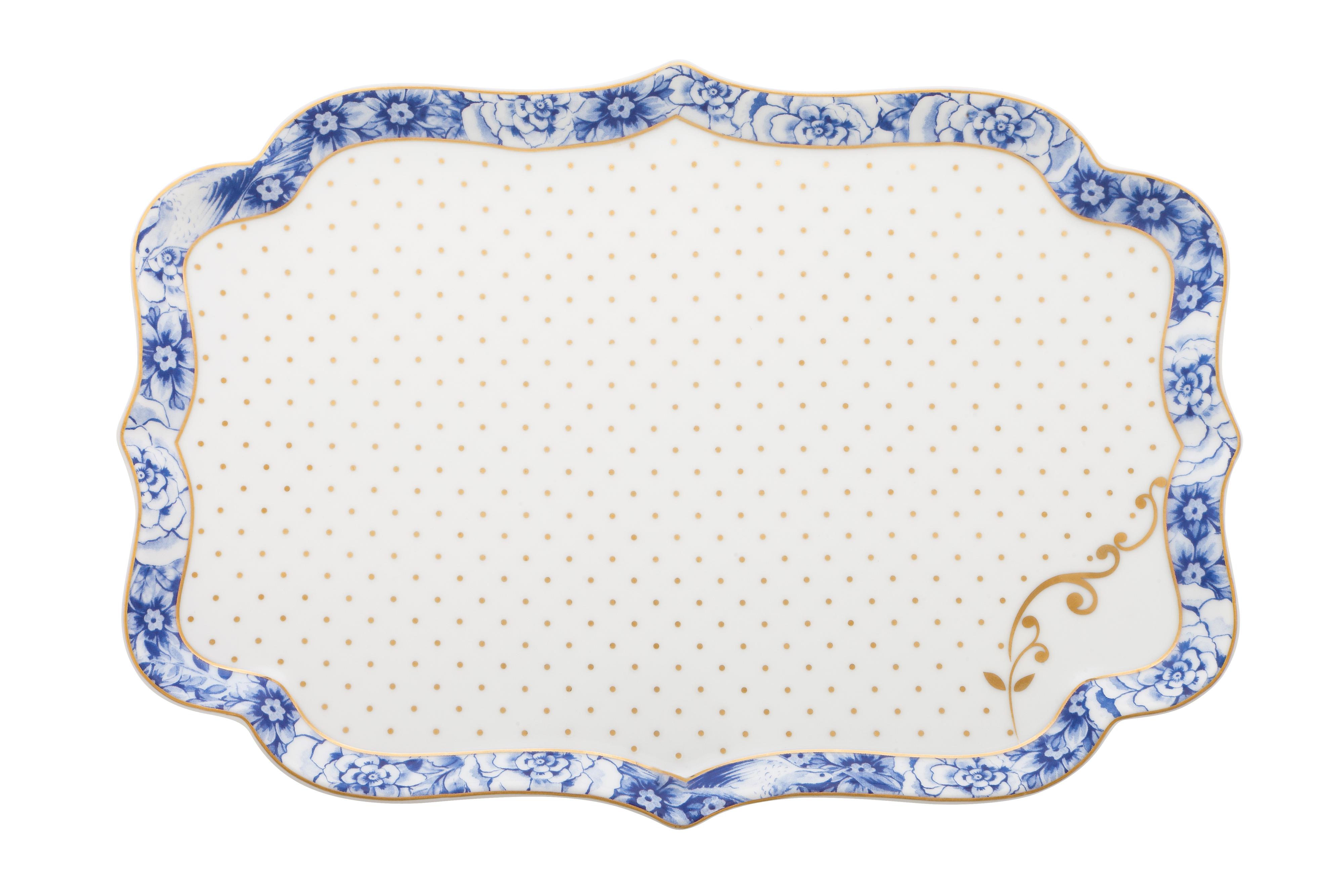 Tray Royal White 26x18cm Gift