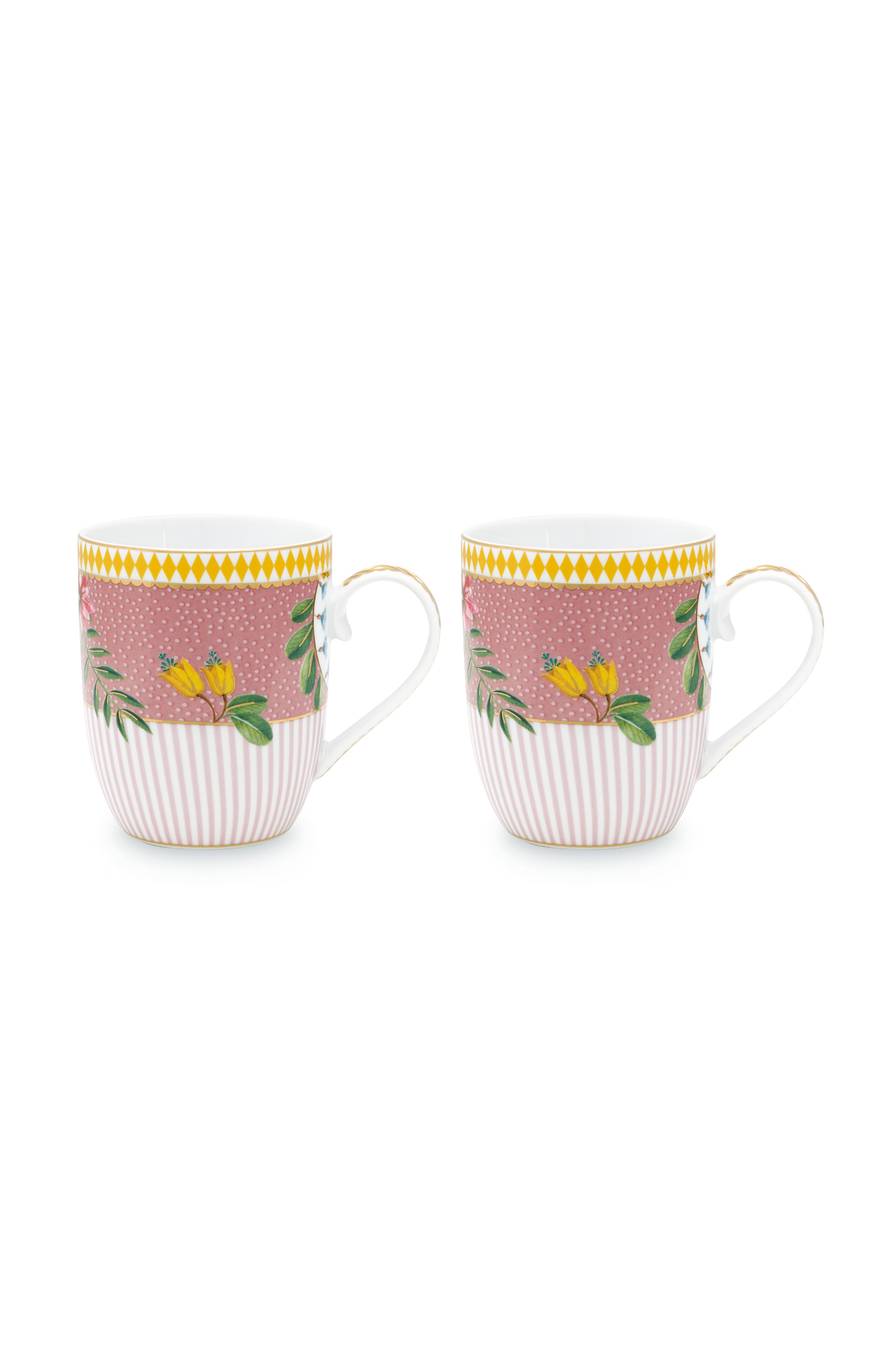 Set/2 Mug Small La Majorelle Pink 145ml Gift