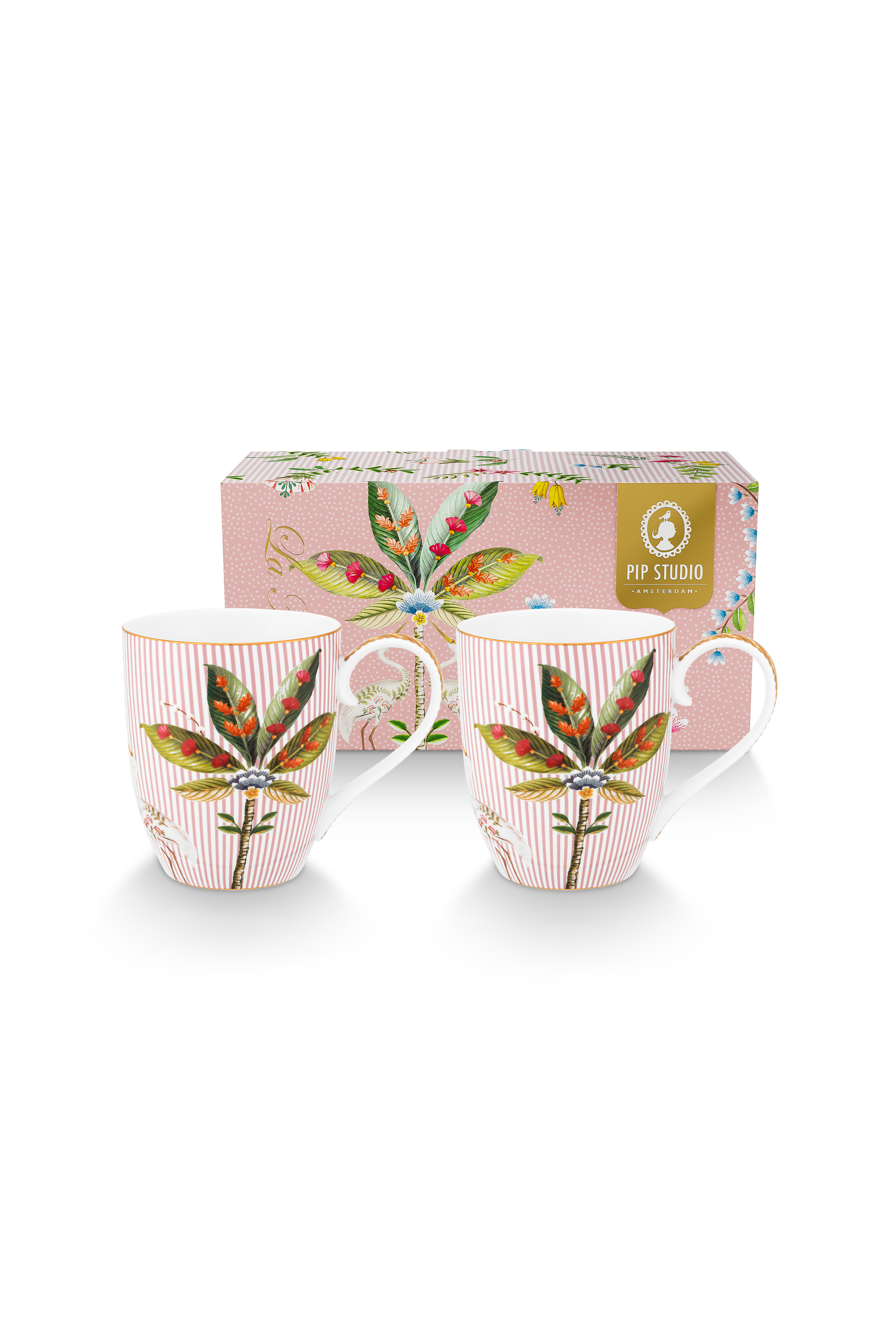 Set/2 Mugs Xl La Majorelle Pink 450ml Gift