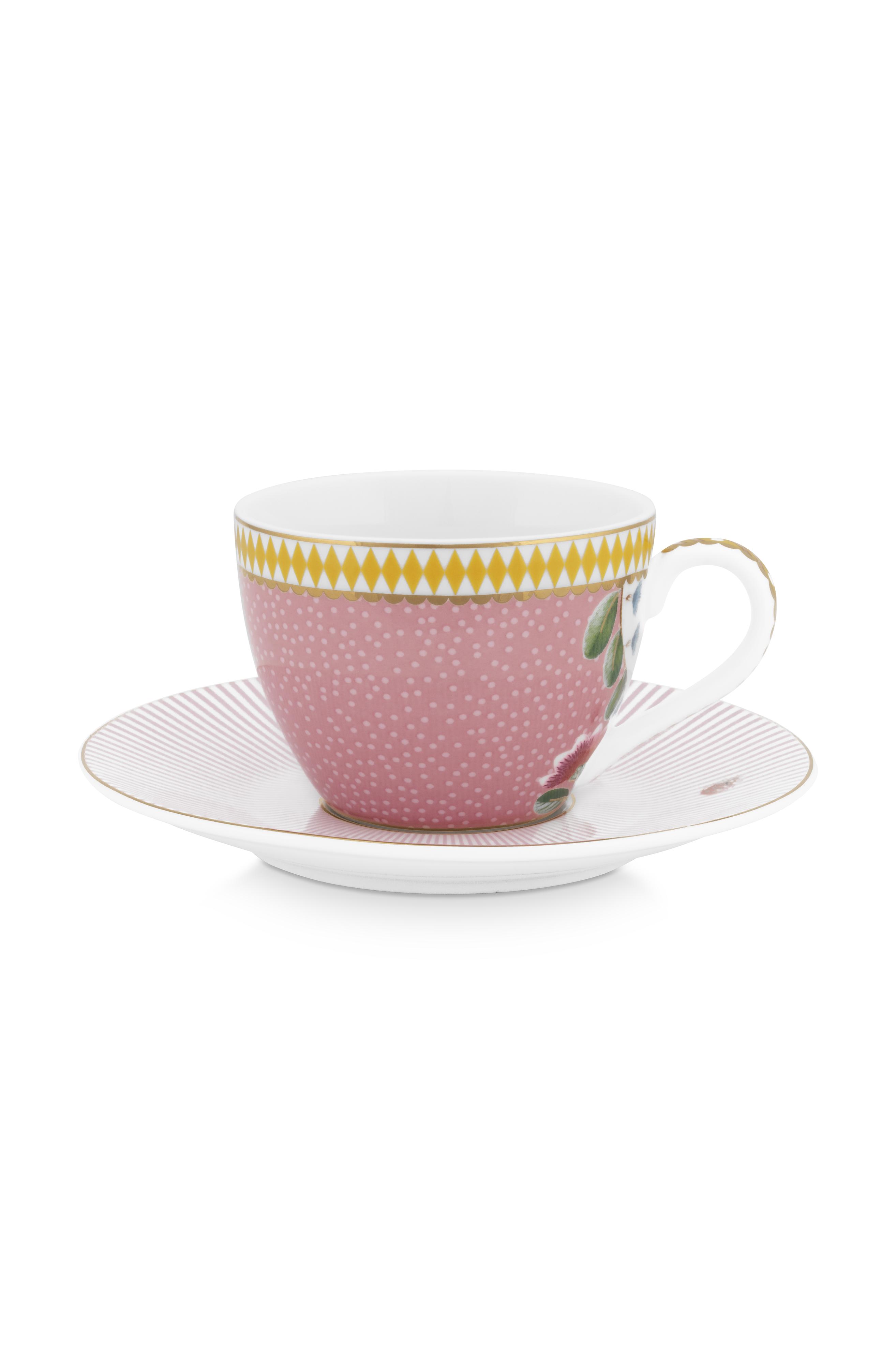 Espresso Cup & Saucer La Majorelle Pink 120ml Gift