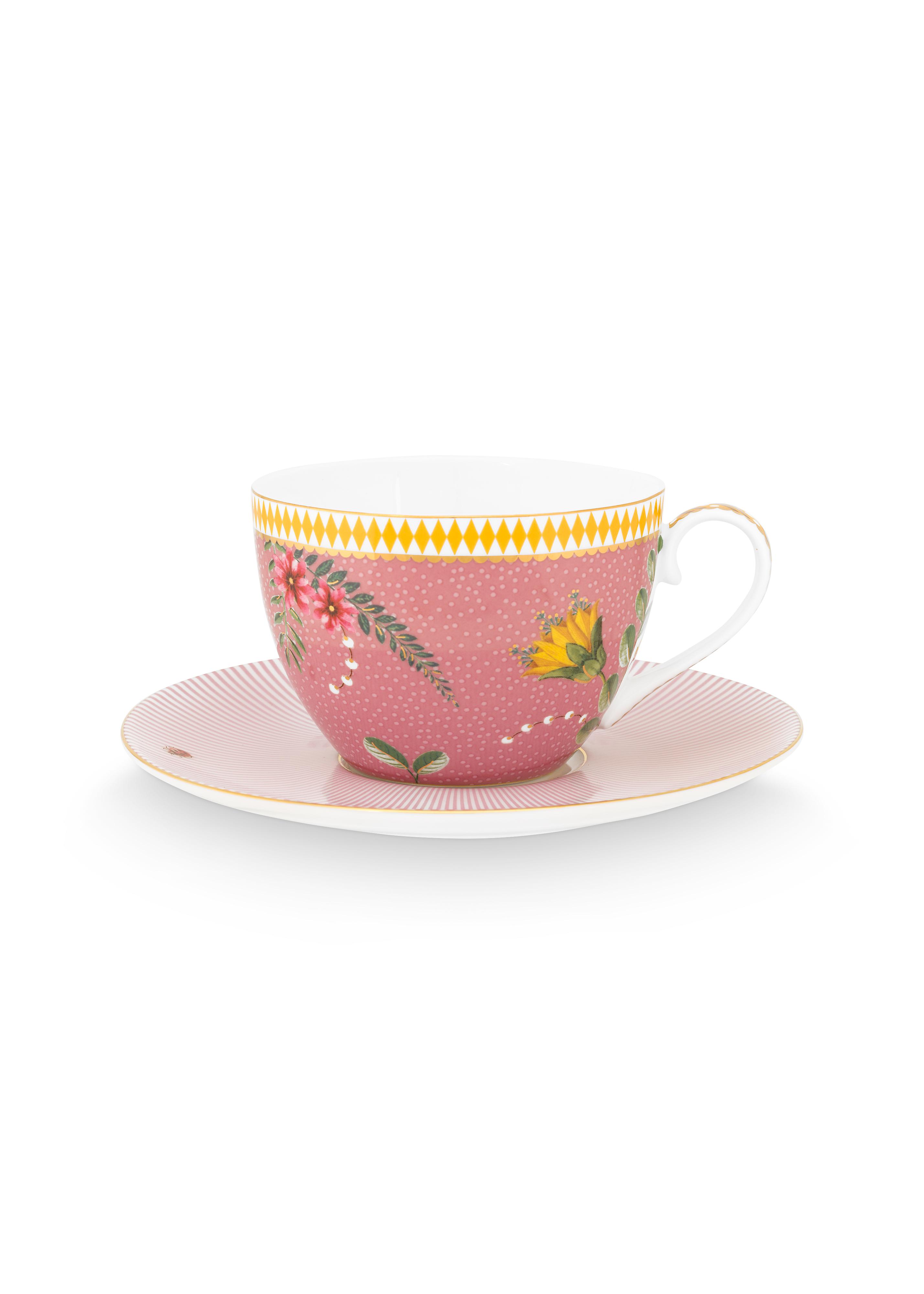 Cup & Saucer La Majorelle Pink 280ml Gift