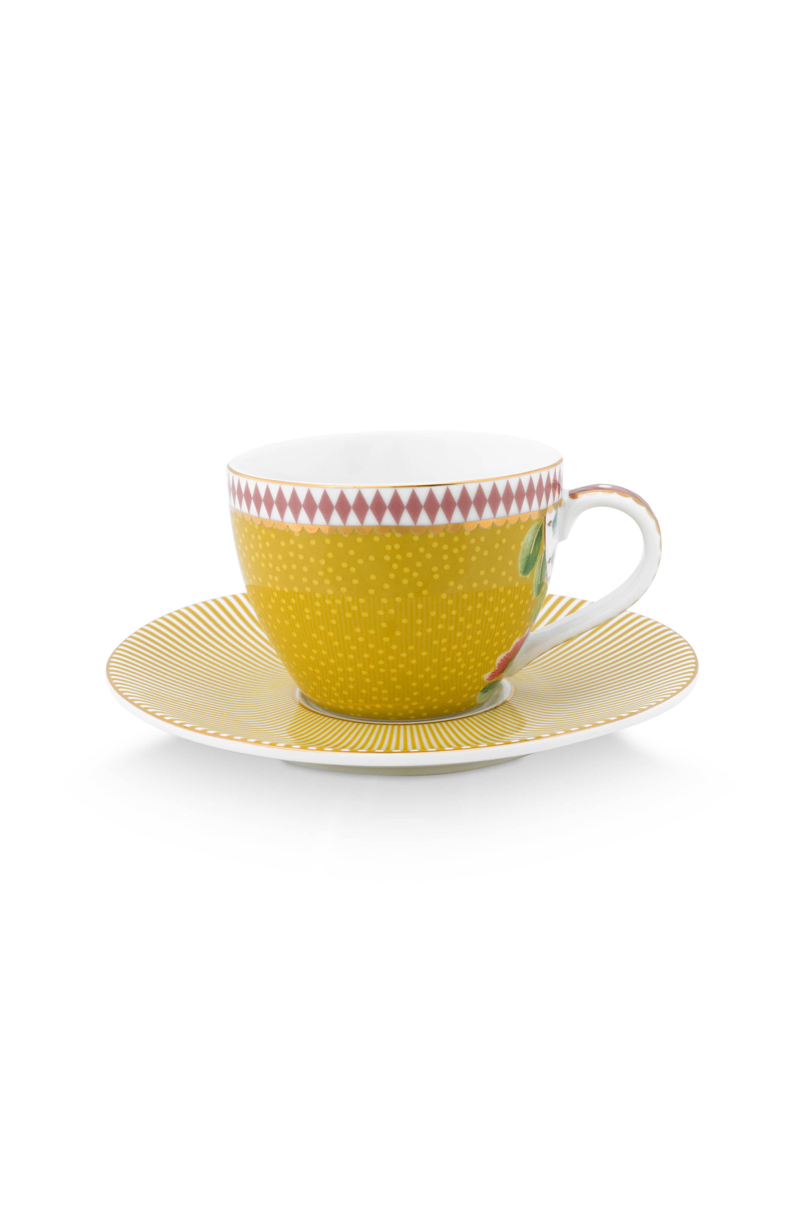 Espresso Cup & Saucer La Majorelle Yellow 120ml Gift