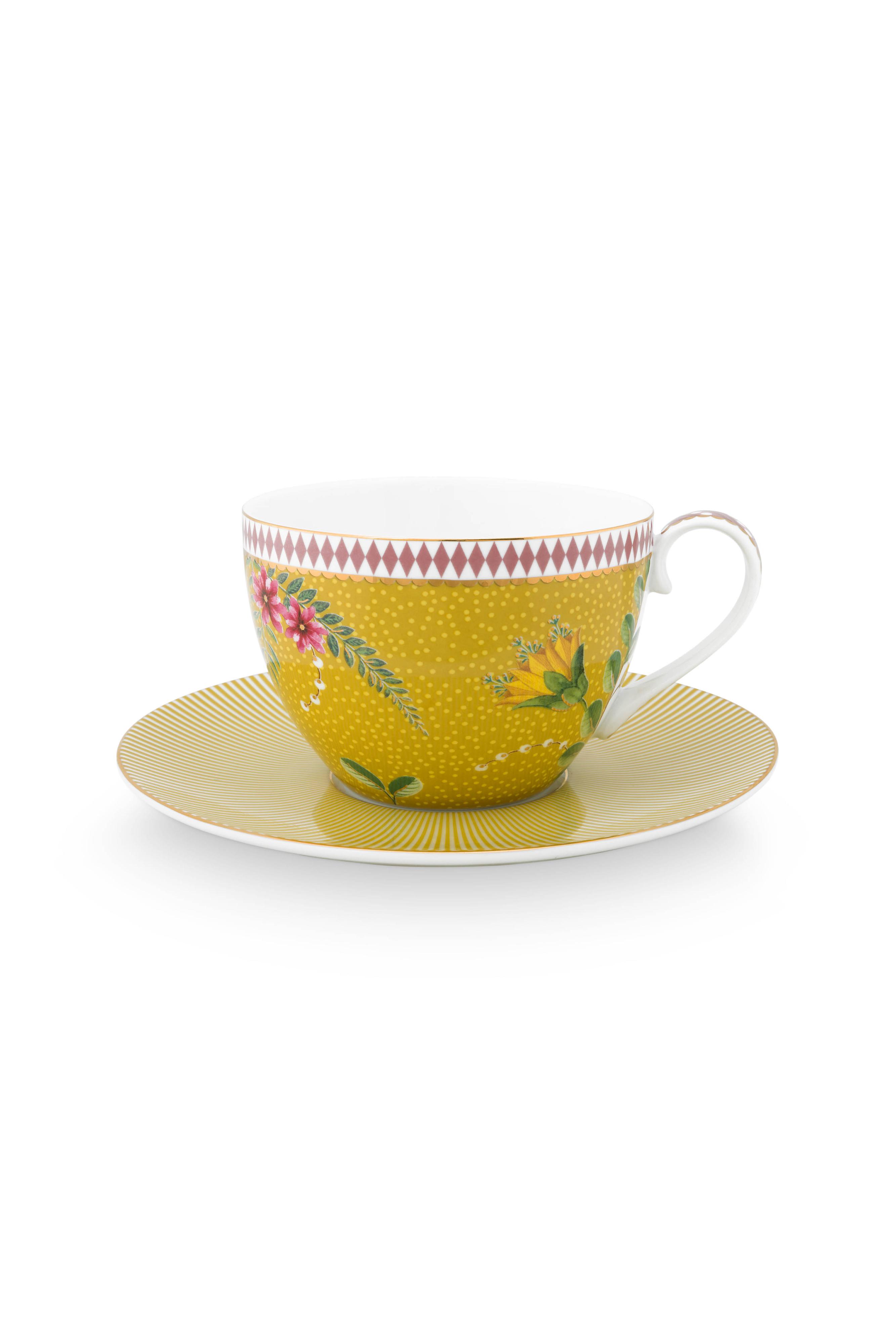 Cup & Saucer La Majorelle Yellow 280ml Gift