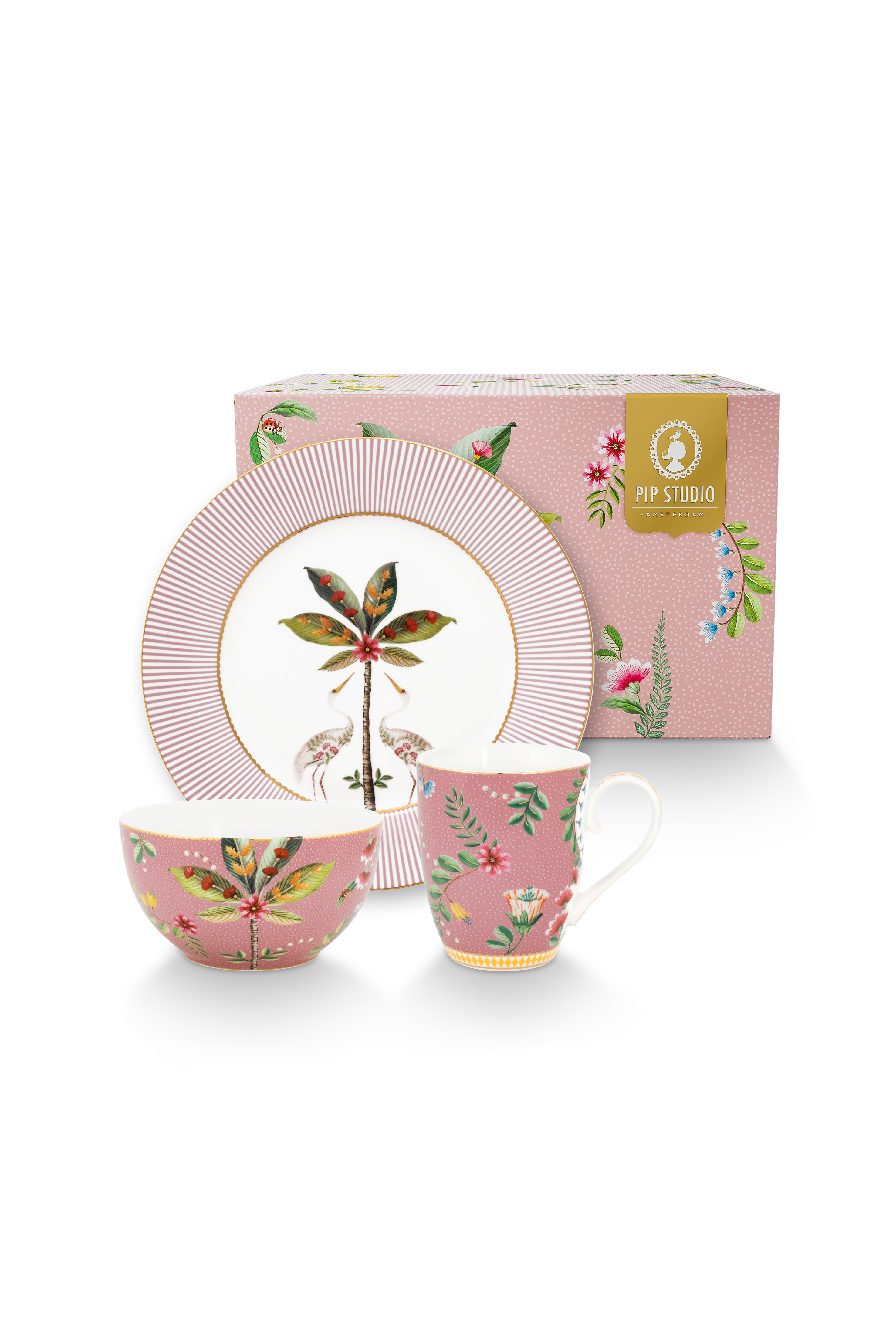 Set/3 Breakfast Set La Majorelle Pink Gift