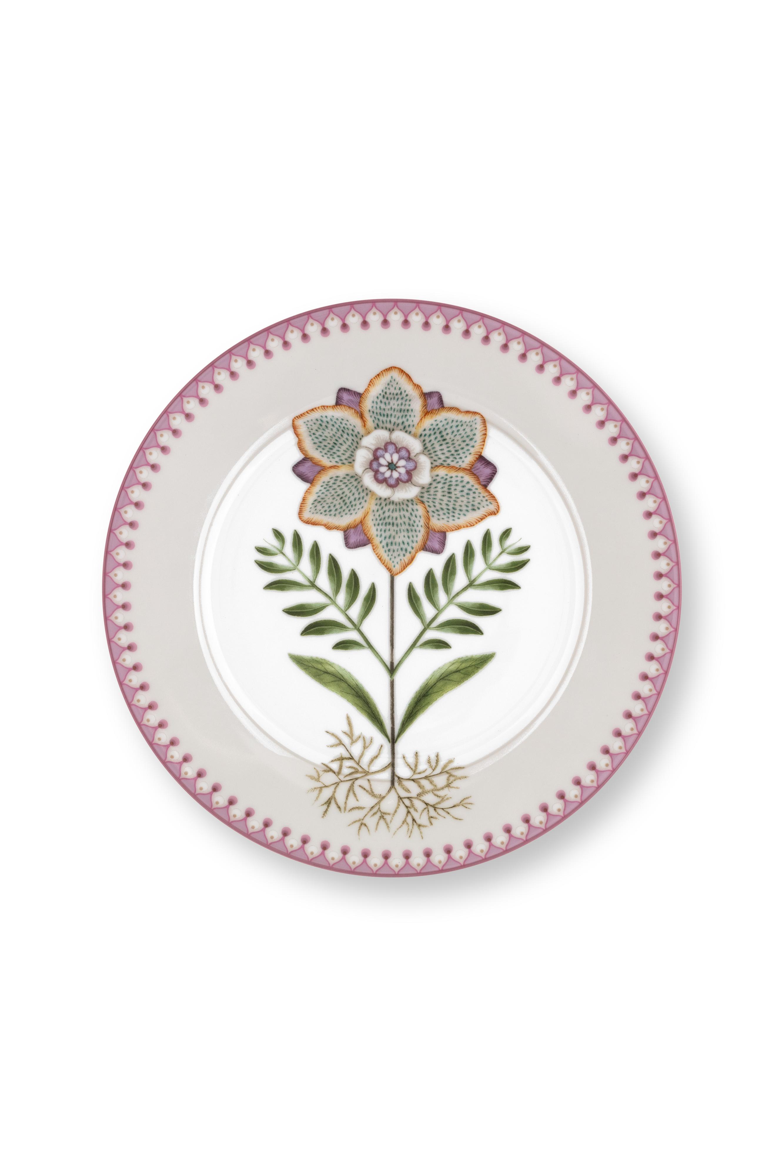 Plate Lily-lotus Off White 21cm Gift