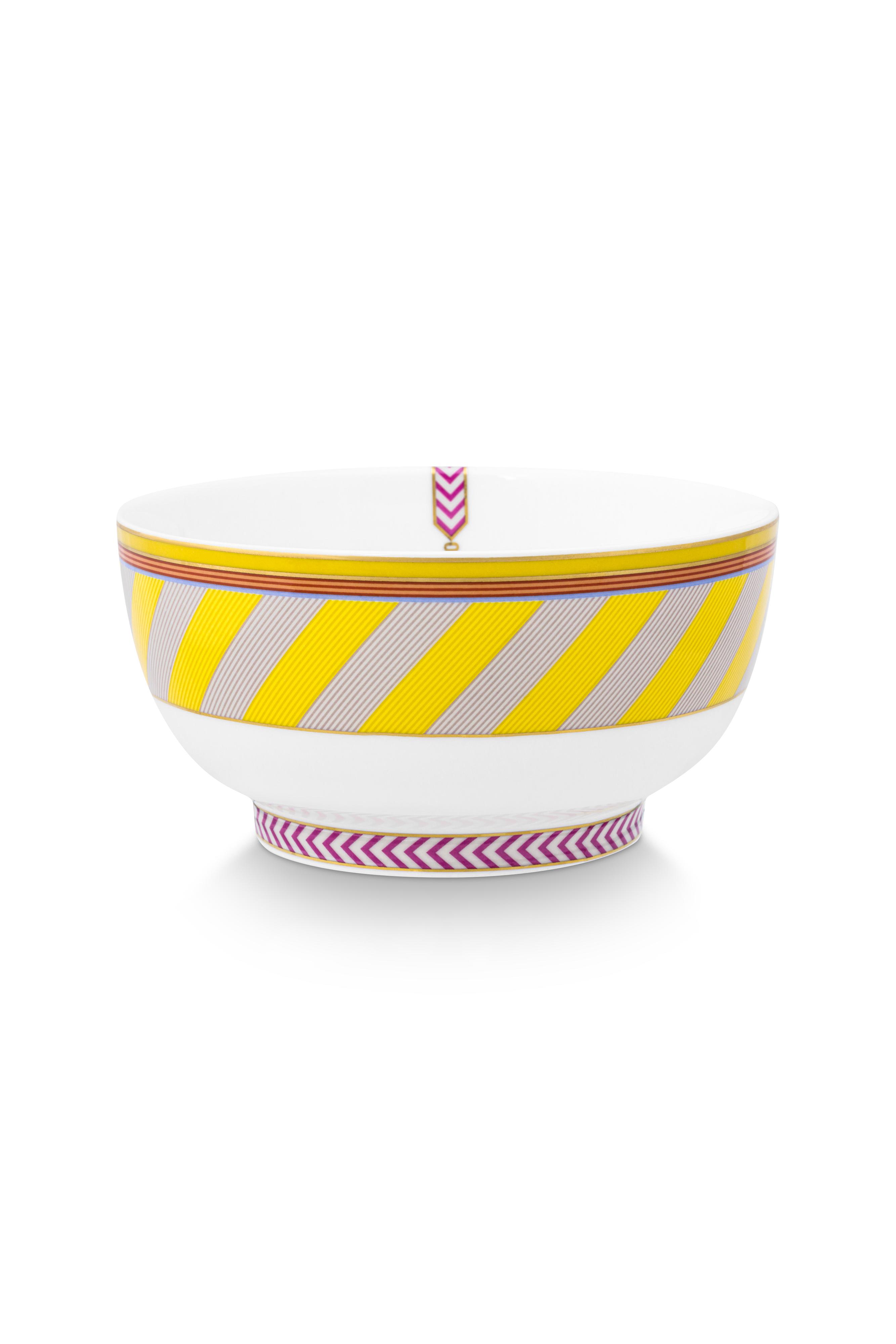 Bowl Pip Chique Stripes Yellow 15.5cm Gift