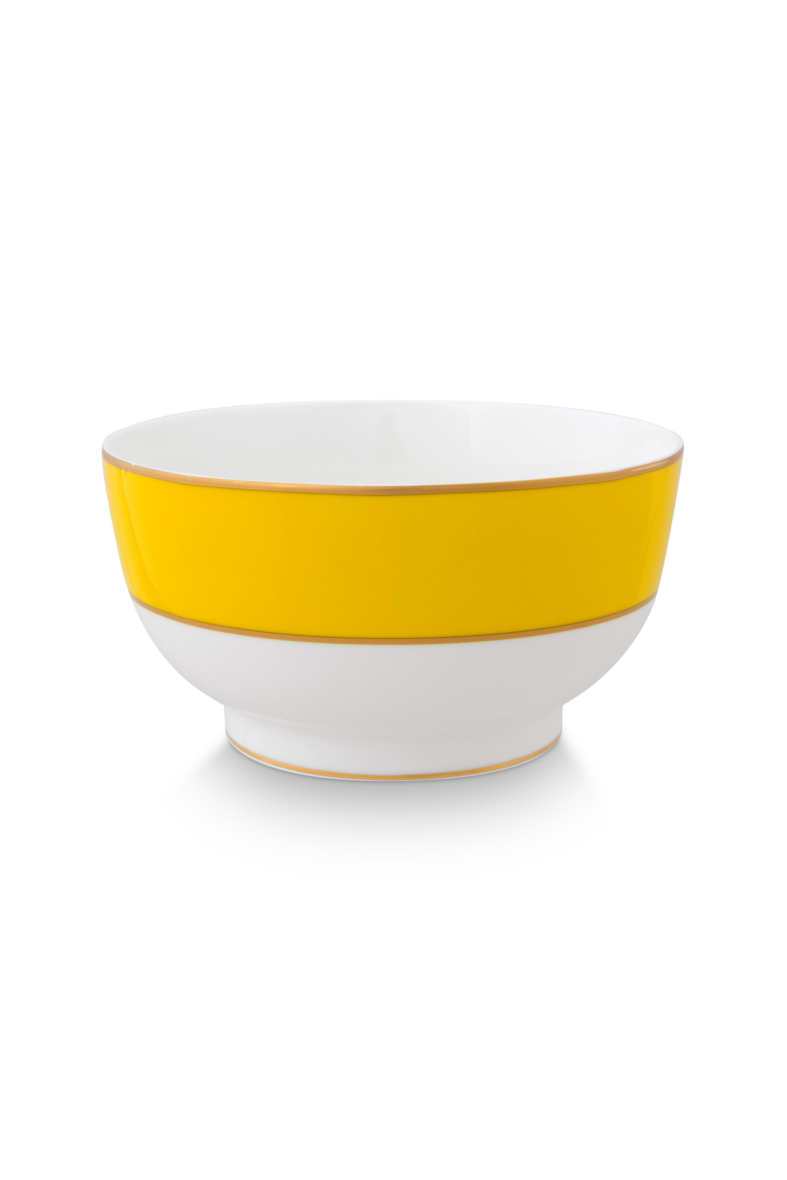 Bowl Pip Chique Gold-yellow 20.5cm Gift