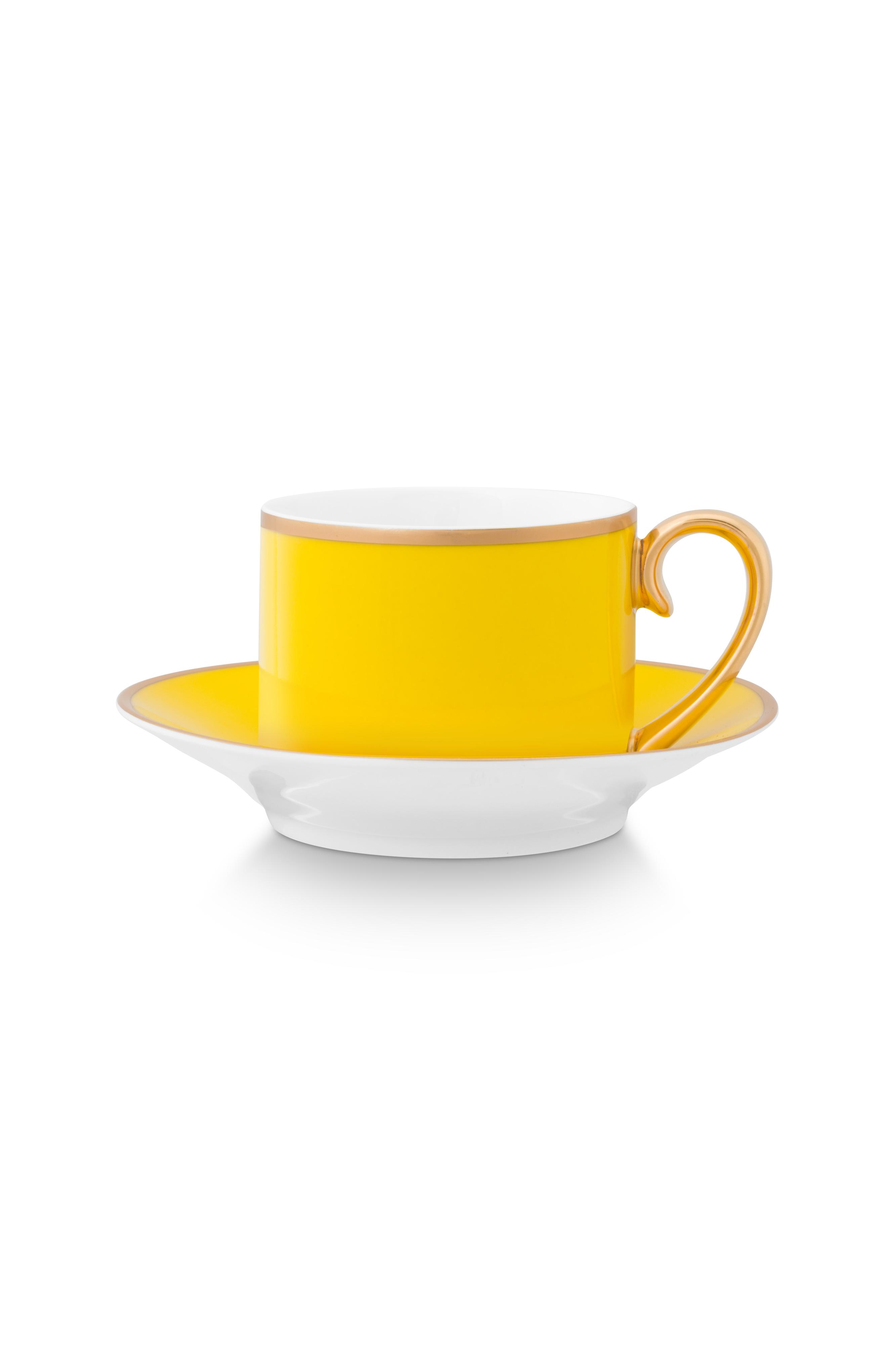 Espresso Cup - Saucer Pip Chique Gold-yellow 120ml Gift