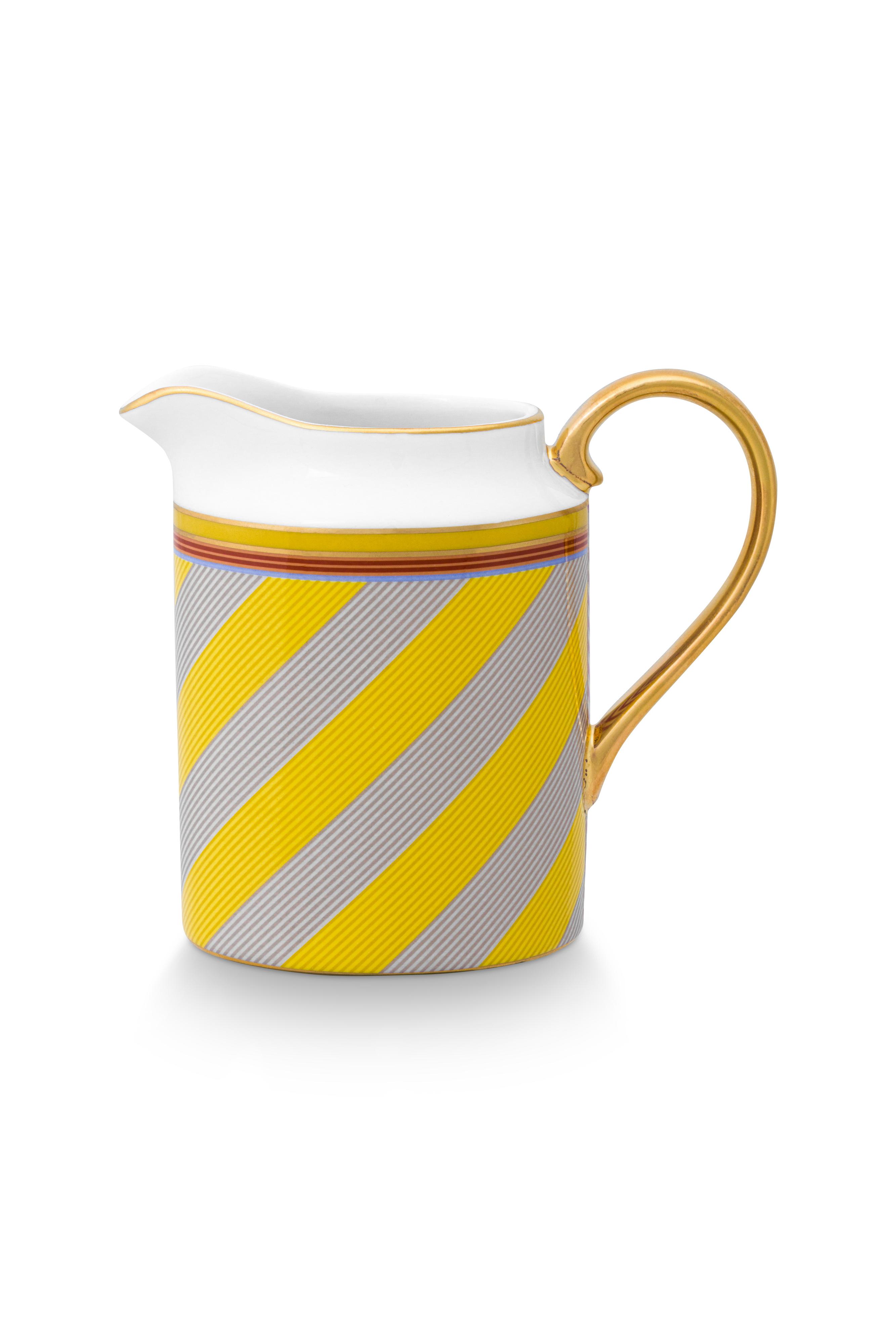 Jug Small Pip Chique Stripes Yellow 260ml Gift