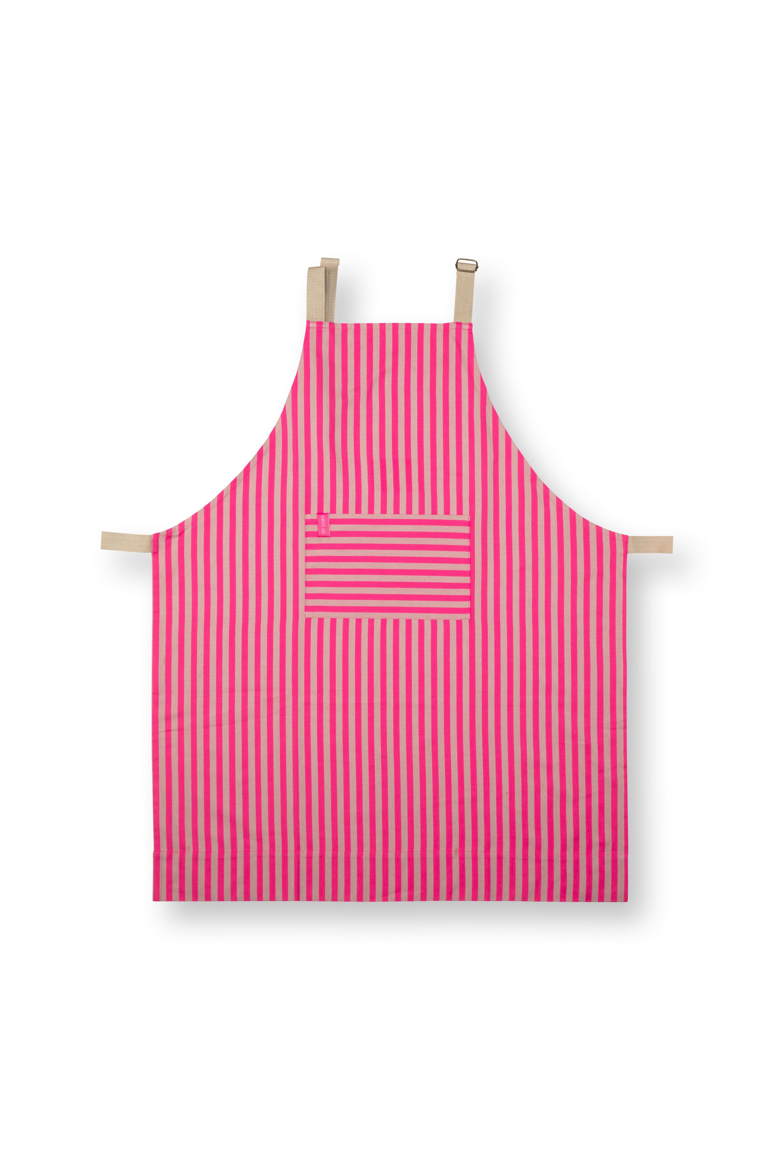 Apron Stripes Pink 72x89.5cm Gift