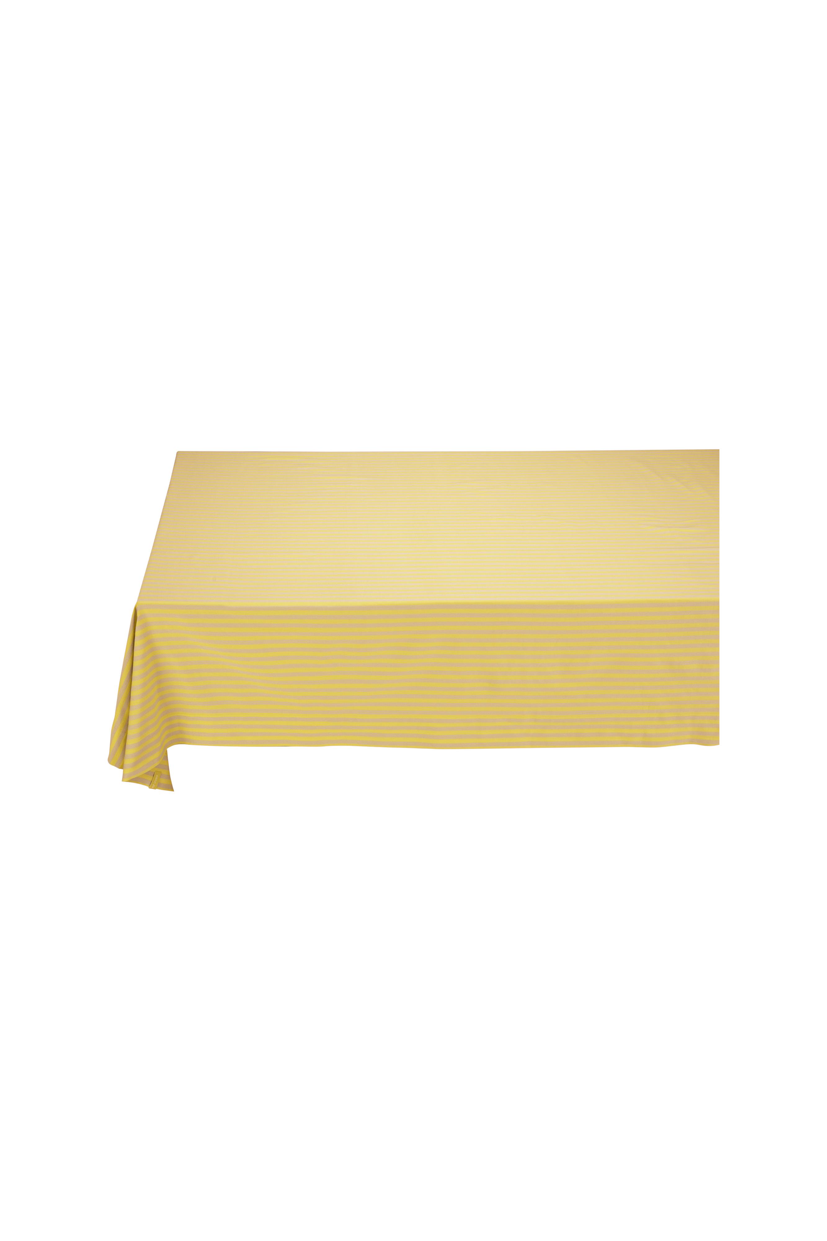 Table Cloth Stripes Yellow 180x300cm Gift