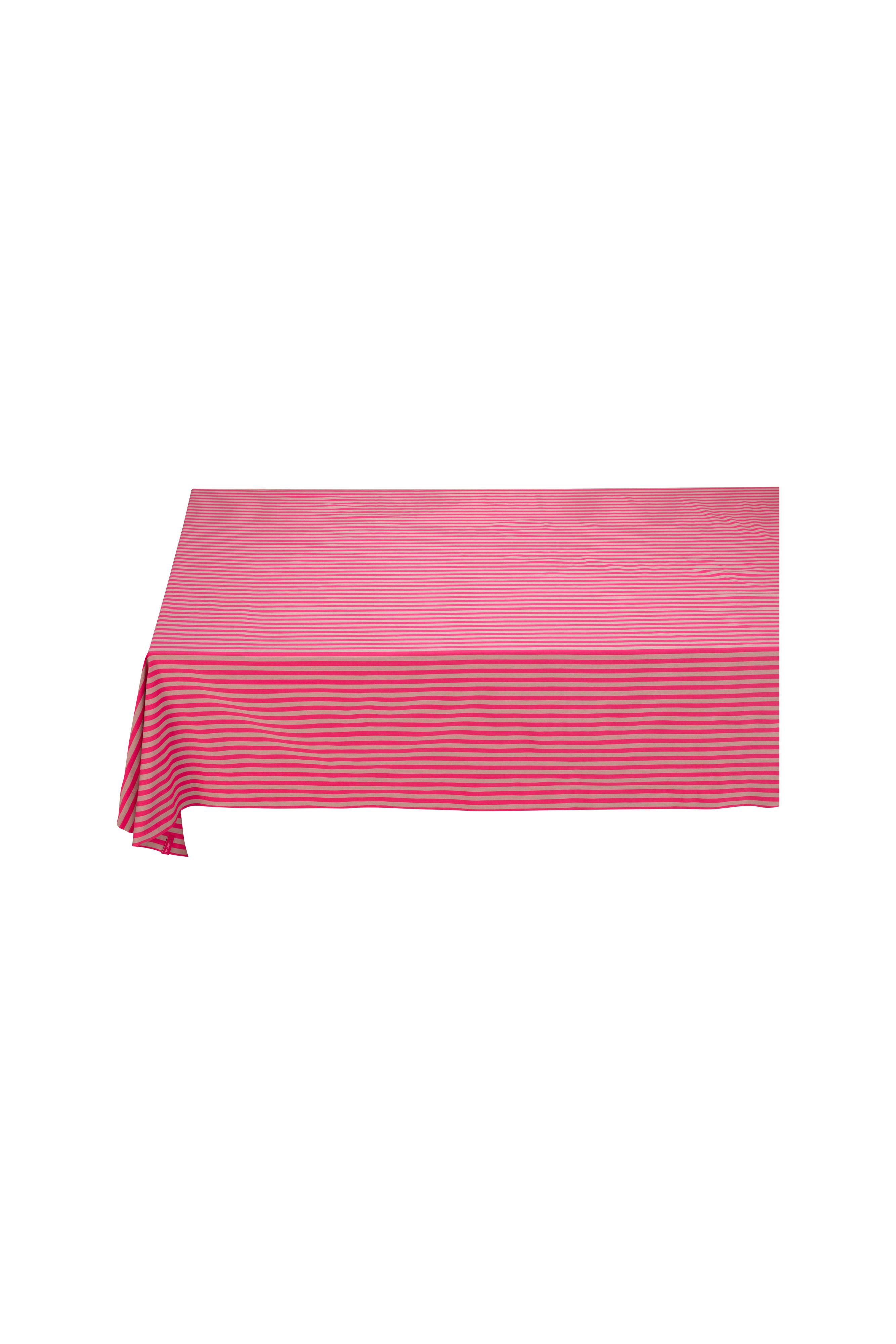 Table Cloth Stripes Pink 160x250cm Gift