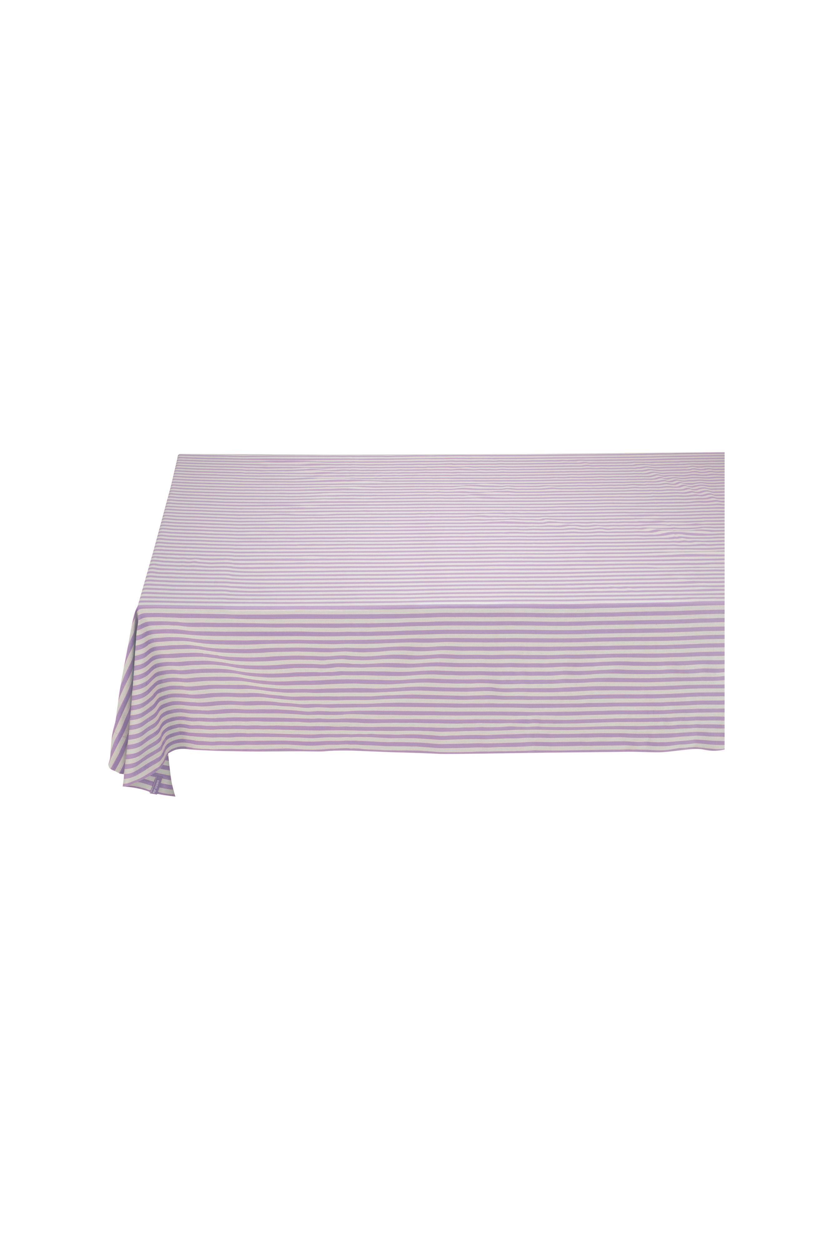 Table Cloth Stripes Lilac 180x300cm Gift